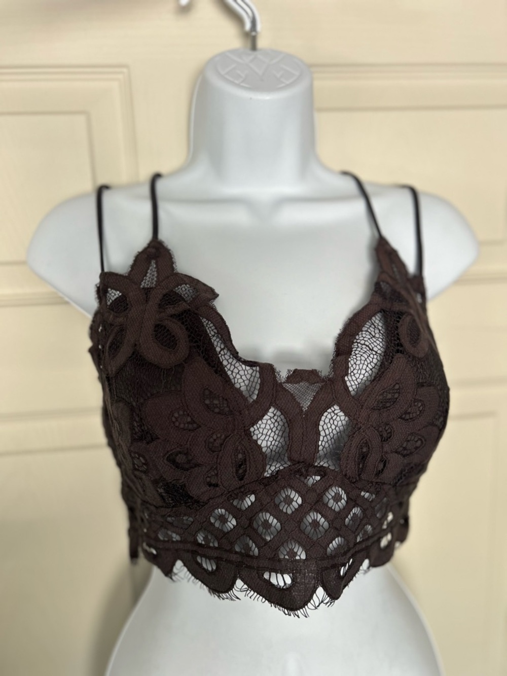 NWTLace Bralette Crop Top - Black